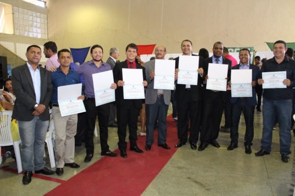  Prefeito, vice-prefeito e vereadores de Rosário do Catete foram diplomados em Maruim. (Foto: Tirzah Rezende) 