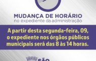 Prefeitura de São Cristóvão muda horário de atendimento ao público
