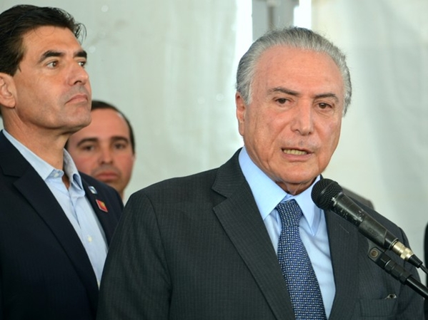 O presidente da República, Michel Temer, esteve em Ribeirão Preto para anunciar o pré-custeio do Plano Safra 2017/2018 (Foto: Gabriela Castilho/G1)