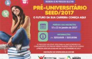 Inscrições para o pré-universitário do Governo do Estado iniciam dia 10 de janeiro