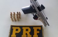 Polícia Rodoviária Federal prende homem com arma de uso restrito, em Itaporanga