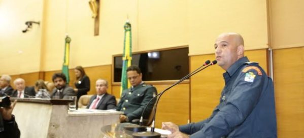 Coronel Marcondes destaca redução dos números da violência. (Foto: César de Oliveira)