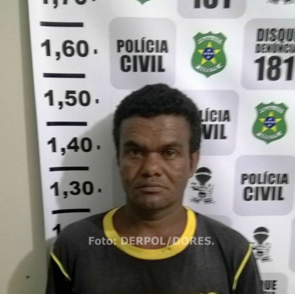 Valmir Muniz dos Santos é suspeito de ter cometido estupro de vulneráveis. (Foto: Derpol Dores)