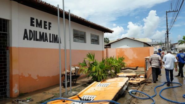 As escolas Adilma Lima e Frei Fernando, localizadas na sede do mnicípio, estão com às aulas suspensas. (Foto: ascom/PMSC).