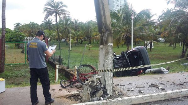 Perícia Criminal foi acionada para investigar como aconteceu o acidente (Foto: CPTran, Divulgação)