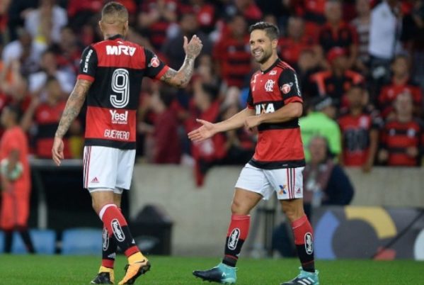  Diego fez o gol da vitória do Flamengo. (FOTO: Pedro Martins / MoWA Press