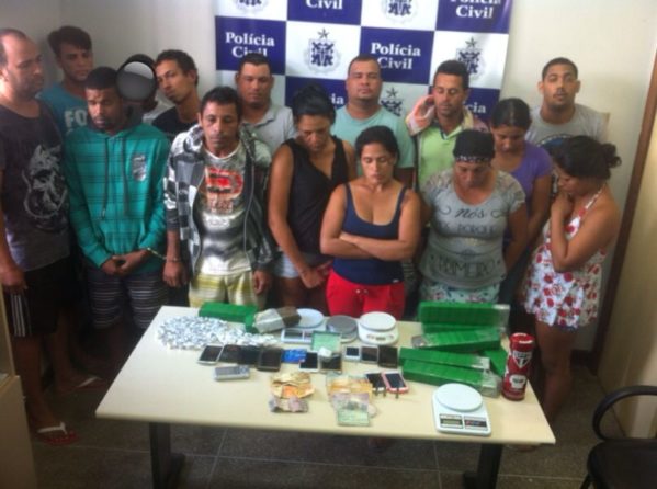 suspeitos de tráfico de drogas entre Sergipe