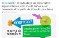 Tema da redação do Enem 2017 fala sobre a educação de surdos no Brasil