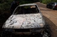 Três corpos carbonizados são encontrados dentro de carro abandonado na zona rural de São Cristóvão