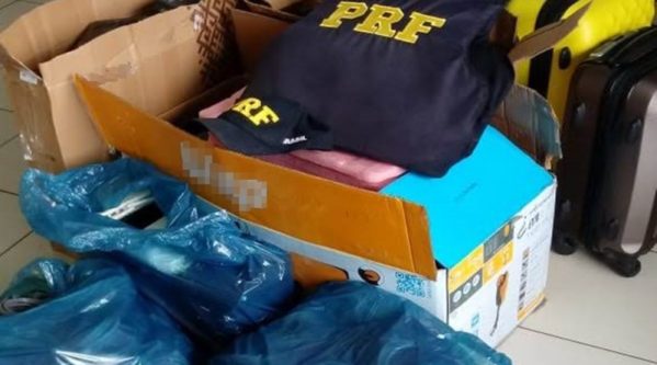 PRF detém dupla que transportava cerca de R$ 90.000 em mercadorias sem nota fiscal na BR – 101