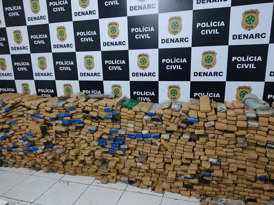 Polícia Civil apreende 1,1 tonelada de maconha em Aracaju