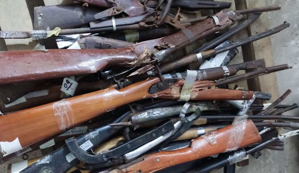 Desarme-SE destrói 45 armas entregues voluntariamente em Sergipe