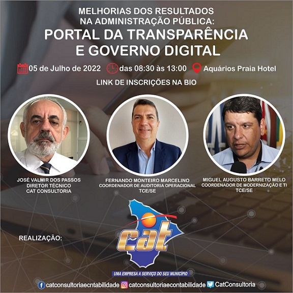 Evento da CAT debate melhorias no Portal da Transparência e Governo Digital