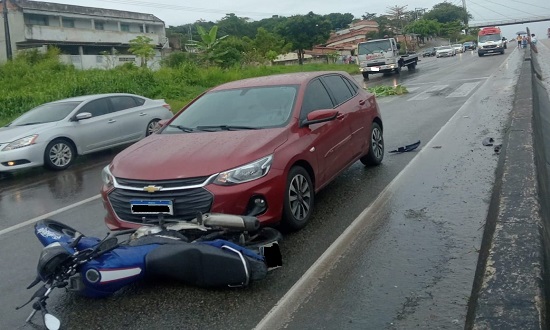 Motociclista morre após colisão lateral na Grande Aracaju