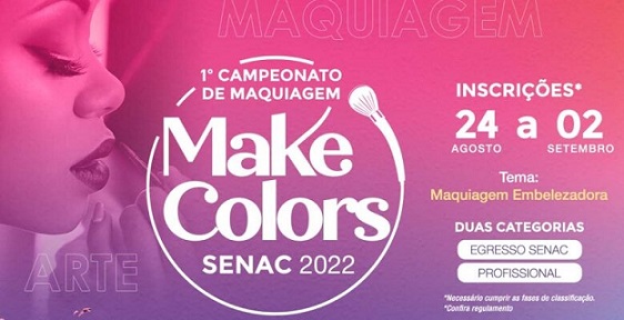 Senac abre inscrições para campeonato de maquiagem em Sergipe; saiba como participar
