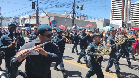 7 de setembro: desfile da Polícia Militar de Sergipe marca comemorações dos 200 anos da Independência do Brasil
