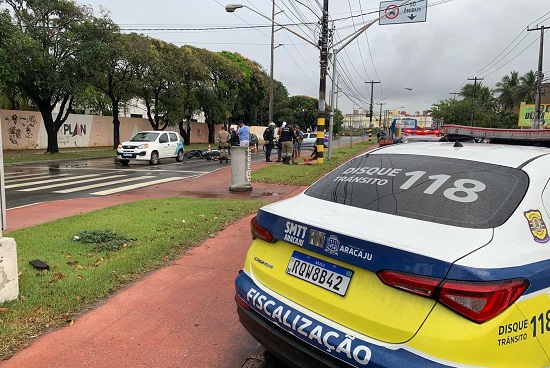 Copo de vidro provocou morte de motociclista após colisão em Aracaju