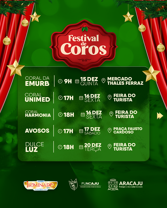 Festival de Coros levará cantatas natalinas a diversos locais