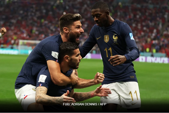 França vence Marrocos na semifinal e encara Argentina na decisão da Copa do Mundo do Catar