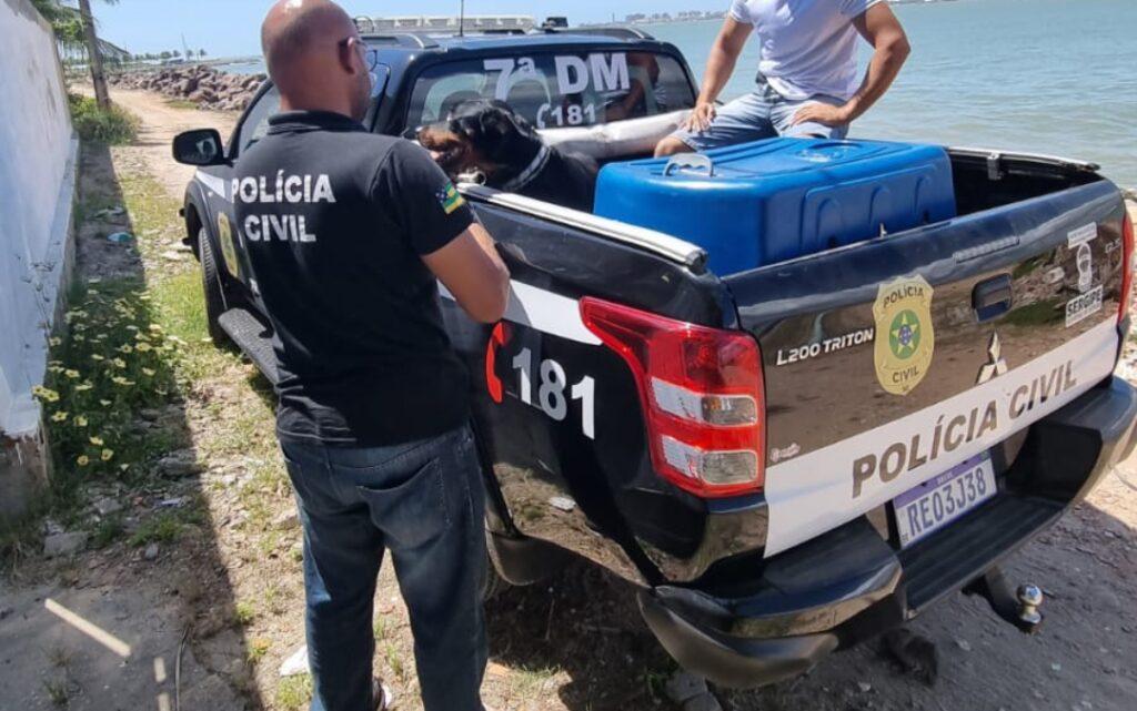 Polícia Civil resgata cachorro vítima de maus-tratos na Grande Aracaju