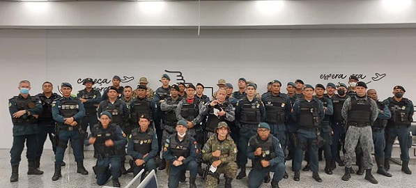 Após ataque de invasores, policiais militares de Sergipe são encaminhados para auxiliar segurança em Brasília