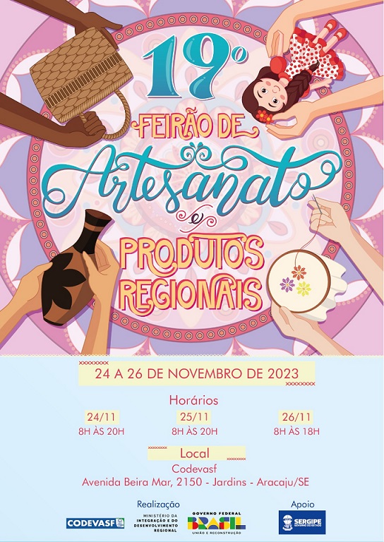 Codevasf promove 19º Feirão de Artesanato e Produtos Regionais em Aracaju