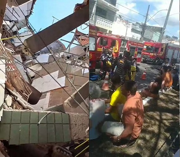 Três pessoas morrem e pelo menos 14 ficam feridas em desabamento provocado por explosão em Aracaju
