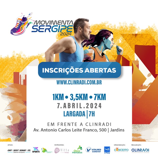 Corrida Beneficente Movimenta Sergipe acontece neste domingo em Aracaju; saiba como participar