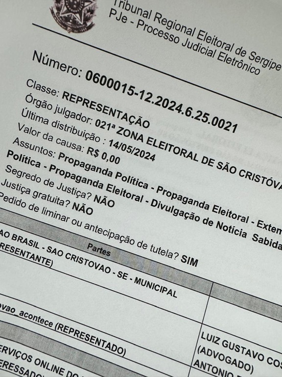 Em São Cristóvão, Justiça Eleitoral determina bloqueio de perfil anônimo do Instagram  por Fake News