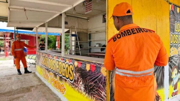 Corpo de Bombeiros inicia vistorias para regularização de barracas que comercializam fogos de artifício