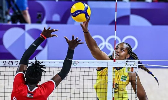 Brasil faz lição de casa na estreia do vôlei feminino e vence Quênia por 3 a 0