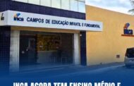 INCA AGORA TEM ENSINO MÉDIO E PARCEIRA COM WIZARD