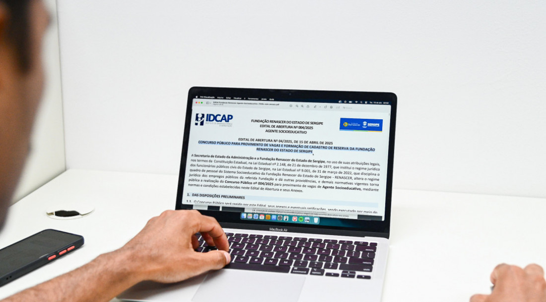 Prazo de inscrição para concurso da Fundação Renascer se encerra em 9 de junho
