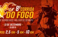 Inscrições para a 8ª Corrida do Fogo do Corpo de Bombeiros serão abertas na próxima segunda-feira (1º)