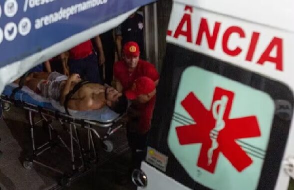 Jogador do Sergipe convulsiona no vestiário e é socorrido às pressas após jogo contra o Santa Cruz