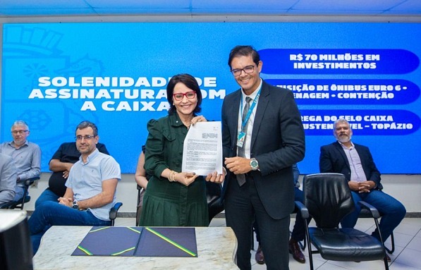 Prefeitura de Aracaju recebe investimentos da CAIXA para 36 novos ônibus e obras de infraestrutura