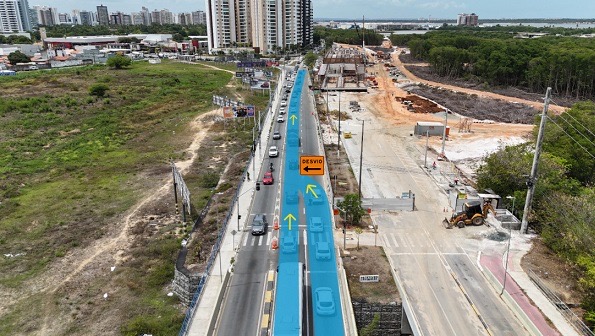 Nova etapa do Complexo Viário Maria do Carmo Alves altera trânsito na Avenida Beira Mar a partir de março