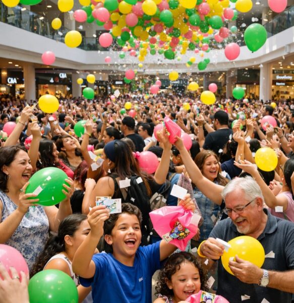 Aracaju Parque Shopping promove chuva de balões premiados neste sábado, dia 7