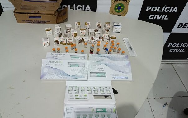 Polícia Civil apreende substâncias irregulares usadas em “canetas emagrecedoras” no centro de Aracaju