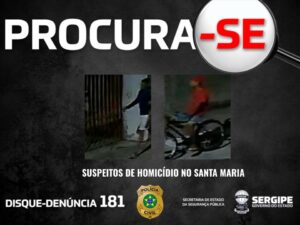 DHPP divulga imagem dos suspeitos de homicídio registrado no bairro Santa Maria