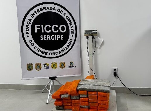Força Integrada de Combate ao Crime Organizado realiza prisão e apreensão de cerca de 52 kg de maconha em Aracaju