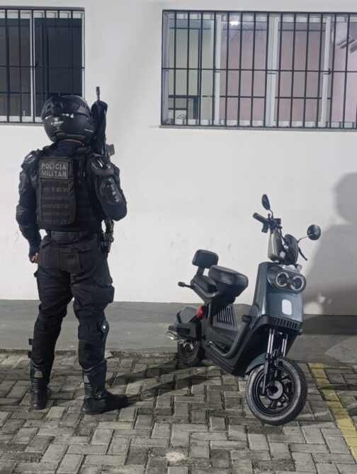 Ação da PM prende suspeito por roubo de bicicleta elétrica em Aracaju