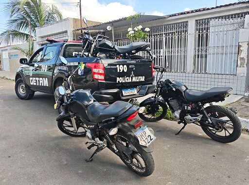 Polícia Militar recupera quatro motocicletas furtadas e prende homem em flagrante em Aracaju