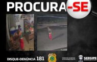 Polícia Civil divulga imagens de investigado por tentativa de roubo em Aracaju e pede auxílio da população para localizá-lo